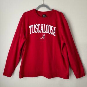 Captivating Tuscaloosa Crewneck Red Pullover Sweatshirt Mens XL University of Al